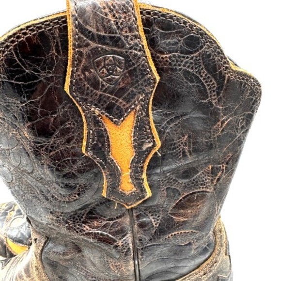 Ariat Dahlia Western Overlay Snip Toe Cowgirl Boots Women's 10B Brown 10008780 - Picture 8 of 15